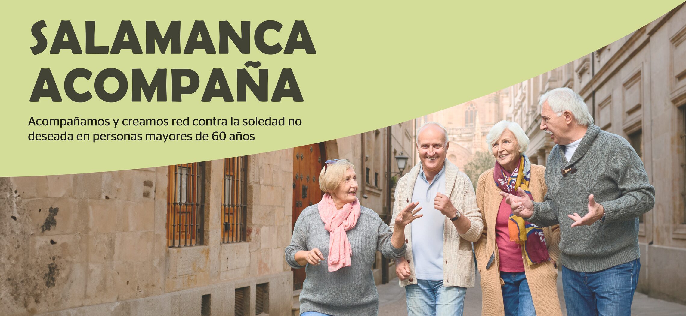 Salamanca Acompaña — Acompañamos y creamos red contra la soledad no deseada en personas mayores de 60 años